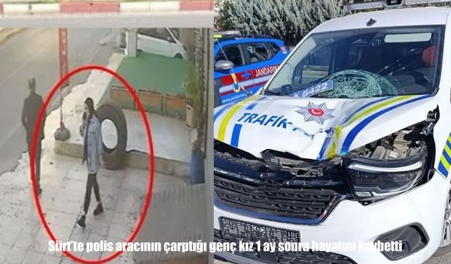 Polis aracının çarptığı genç kız, bir ay süren hayat mücadelesini kaybetti