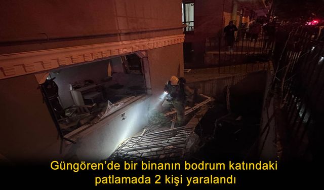 Güngören'de patlama: 2 yaralı