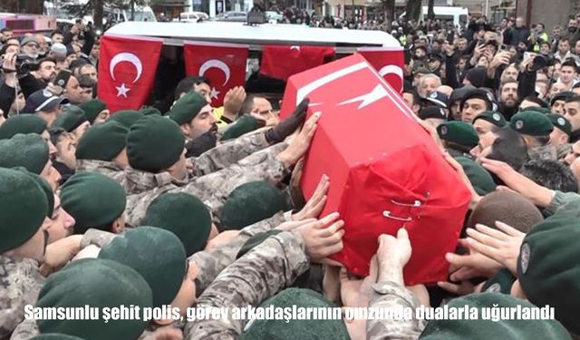 Şehit polis memuru Emre Albayrak, memleketinde son yolculuğuna uğurlandı