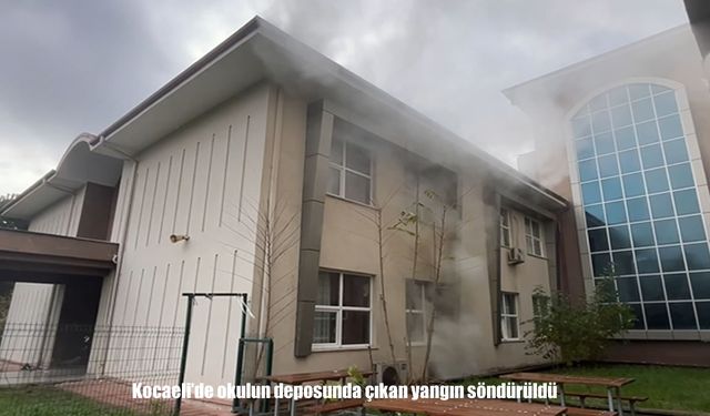 Kocaeli’de okul deposunda yangın: Öğrenciler tahliye edildi