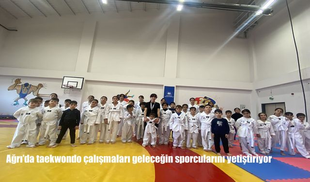 Ağrı'da taekwondo çalışmaları geleceğin sporcularını yetiştiriyor