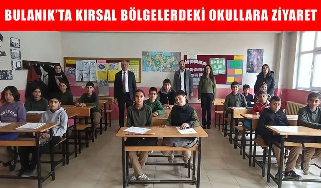 Bulanık’ta LGS’ye hazırlanan öğrencilere moral ve destek ziyareti