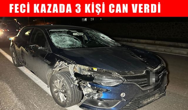 Uşak’ta yayalara otomobil çarptı: 3 kişi hayatını kaybetti
