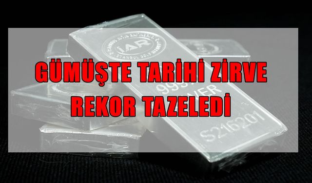 Gümüşte tarihi ralli: Fiyatlar ilk kez 64 doları aştı