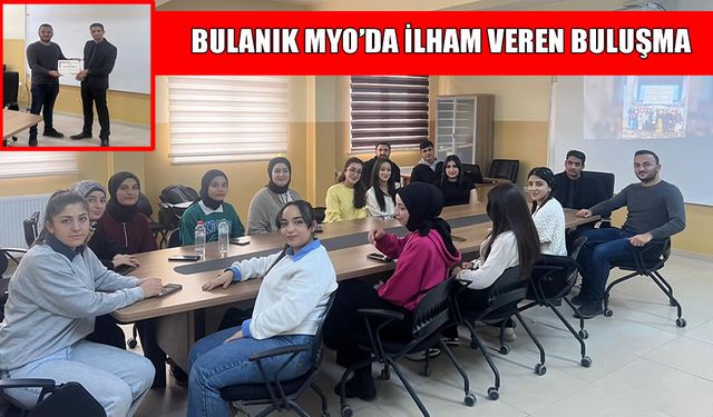 Paralimpik milli sporcu Sedat Güneş, Bulanık'ta öğrencilerle bir araya geldi