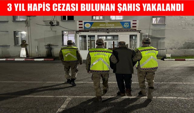Muş’ta 3 yıl hapisle aranan şahıs cezaevine teslim edildi