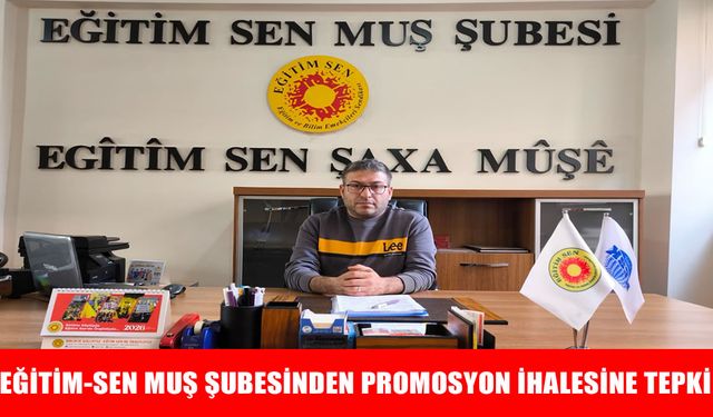 Muş Eğitim Sen’den banka promosyon ihalesine tepki: "Eğitim emekçileri sadaka değil, hakkını istiyor"