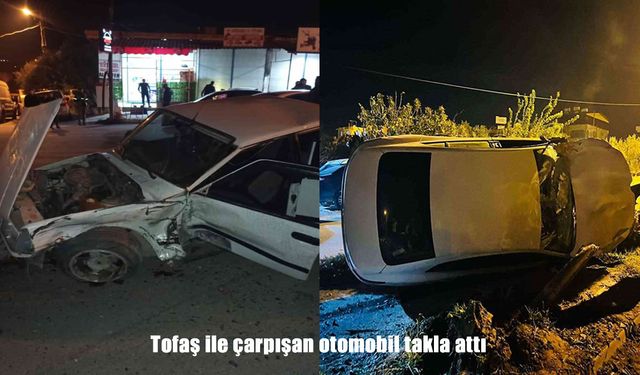 Hatay’da Tofaş ile otomobil çarpıştı: 2 yaralı