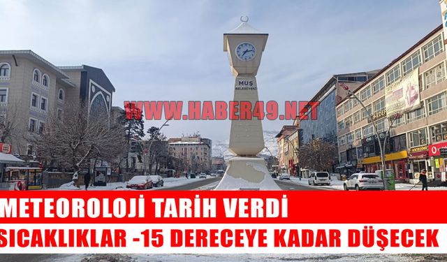 AFAD’dan Muş için uyarı: Soğuk hava dalgası geliyor!