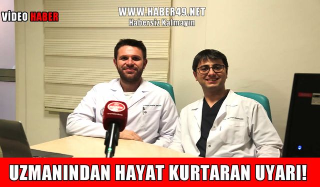 Muş'ta uzman doktordan kolon kanseri uyarısı: 10 yılda bir tarama yapılmalı