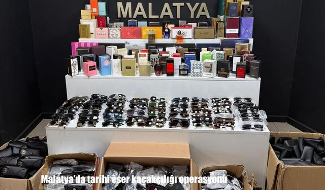 Malatya’da tarihi eser kaçakçılığı operasyonu