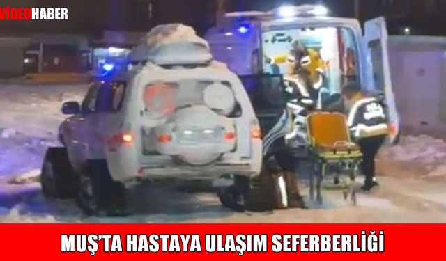 Korkut’ta kardan yolu kapanan mezradaki hasta için ulaşım seferberliği