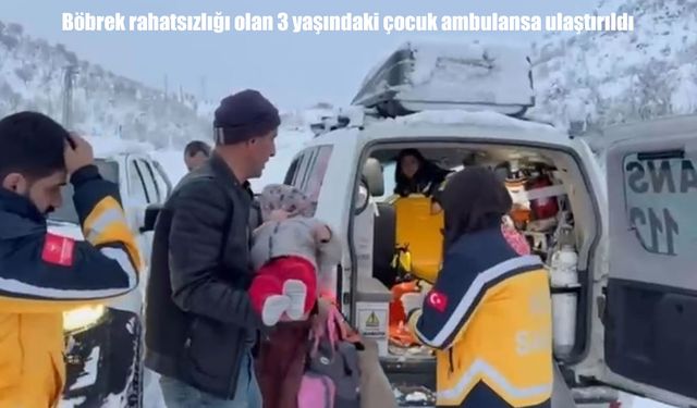 Siirt’te 3 yaşındaki çocuk için seferberlik