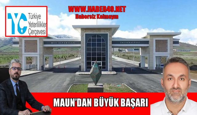 Muş Alparslan Üniversitesi eğitim kalitesini TYÇ logosu ile taçlandırdı