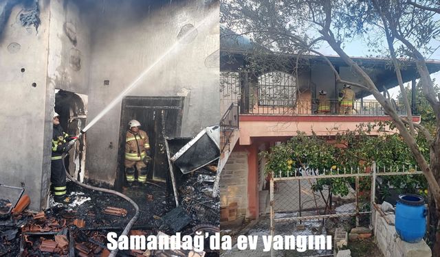 Hatay’da müstakil evde yangın