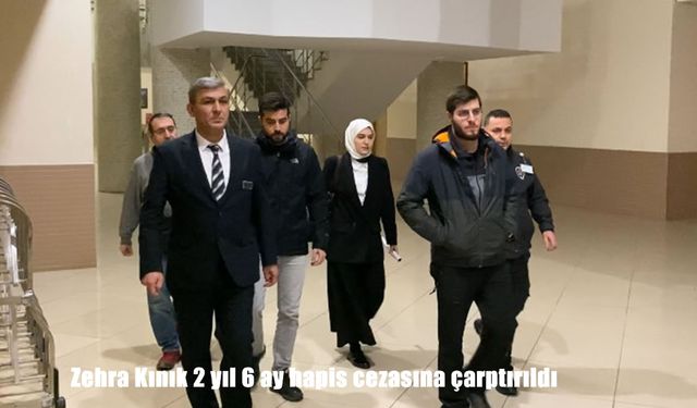 Bir kişinin öldüğü kazada yargılanan Zehra Kınık 2 yıl 6 ay hapis cezasına çarptırıldı