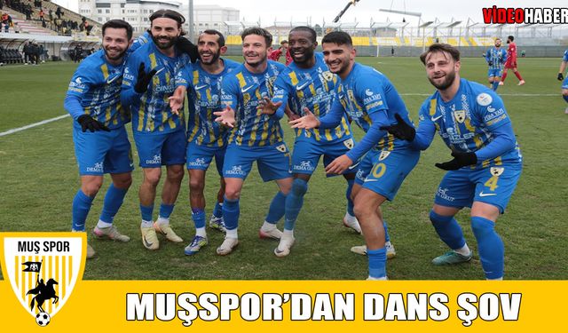 Muşsporlu futbolcuların dansı sahada ve sosyal medyada gündem oldu