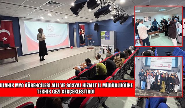 Bulanık MYO öğrencilerinden sosyal hizmet merkezlerine ziyaret