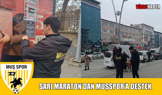 Sarı Maraton’dan Muşspor’a destek çağrısı