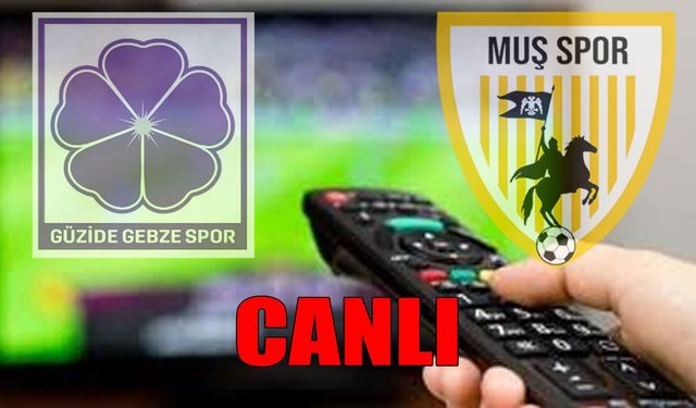 Muşspor-Gebzespor maçı CANLI