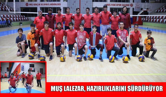 Muş Lalezarspor, Voleybol 2. Lig'de hazırlıklarını sürdürüyor