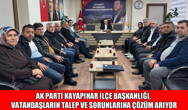 AK Parti'den talep ve çözüm masası