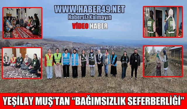 Yeşilay Muş Şubesi kırsalda umut oluyor