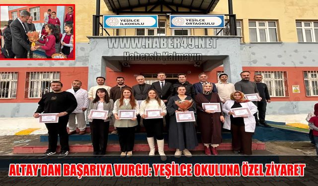 Muş İl Milli Eğitim Müdürü Altay'dan fedakâr öğretmenlere anlamlı jest