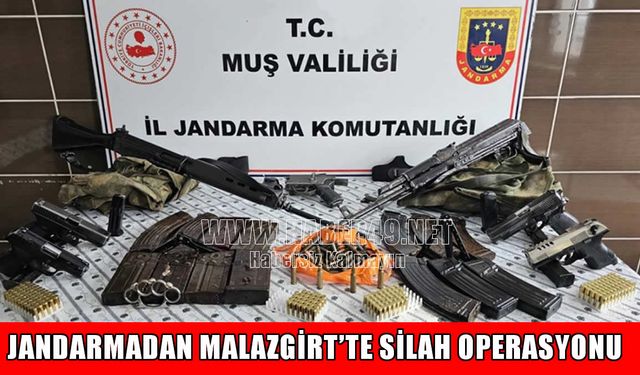 Malazgirt’te dev silah operasyonu: Çok sayıda mühimmat ele geçirildi