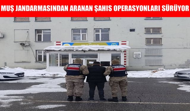 Muş'ta 'silahla tehdit' suçundan 3 yıl hapis cezasıyla aranan şahıs tutuklandı