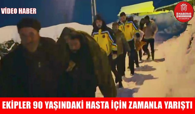 Korkut’ta zamanla yarış: 90 yaşındaki hasta için ekipler seferber oldu