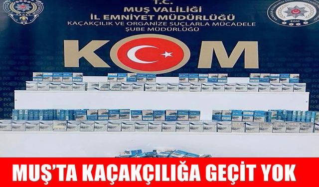 Muş’ta kaçak sigara operasyonu: 350 paket ele geçirildi