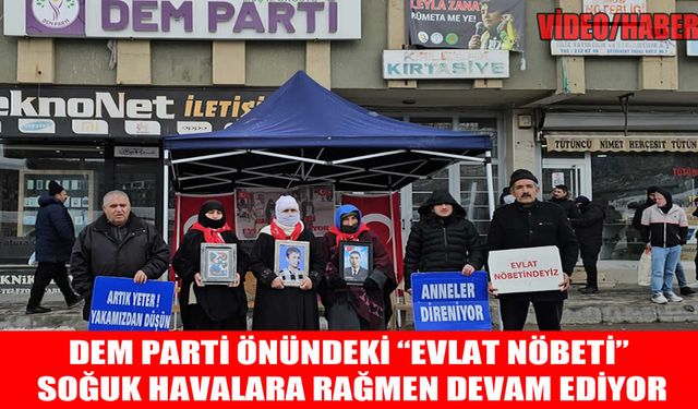 Dondurucu soğukta sıcak bekleyiş: Muşlu ailelerin evlat nöbeti kar altında sürüyor