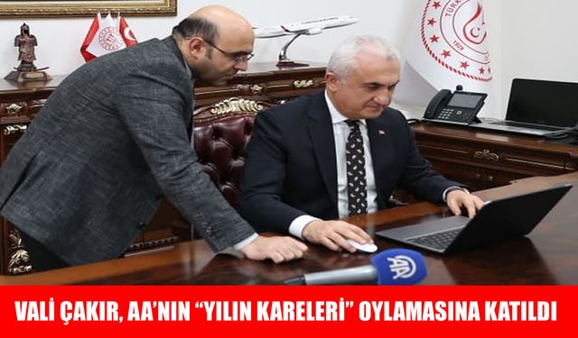 Muş Valisi Avni Çakır, AA'nın "Yılın Kareleri" oylamasına katıldı