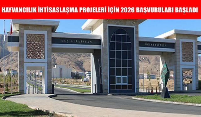 MAUN’DA 2026 yılı 'Hayvancılık İhtisaslaşma Projeleri' için takvim açıklandı