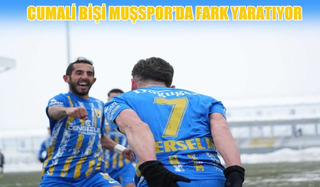 Muşspor’da Cumali Bişi rüzgârı: Orta sahanın lideri
