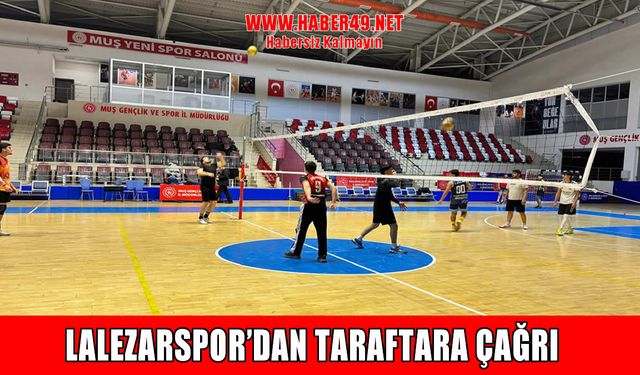 Muş Lalezarspor’da hedef play-off: Dev maç cumartesi günü