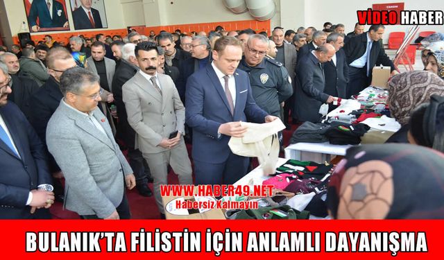 Bulanık halkı Filistinli çocuklar için tek yürek oldu