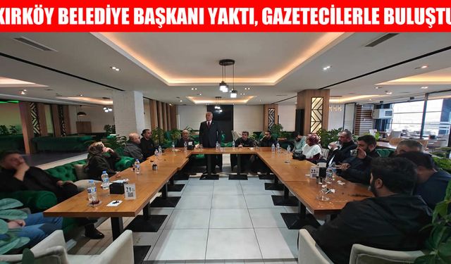 Muş'un Kırköy Belediye Başkanı Yaktı, gazetecilerle bir araya geldi