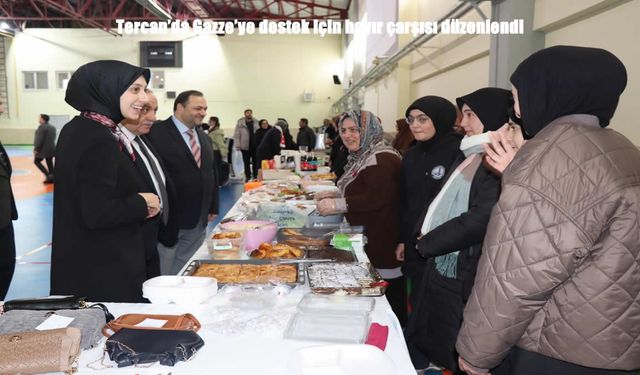 Tercan’da Gazze İçin Dayanışma Büyüdü: Hayır Çarşısı Yoğun İlgi Gördü