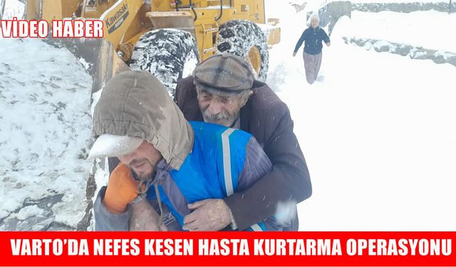 Kar engelini "Kepçe" ile aştılar: Varto’da nefes kesen kurtarma