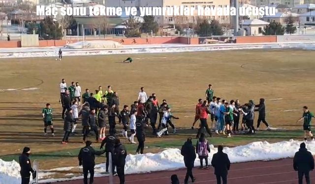 Erzincangücüspor sahasında kaybetti, iki takımın oyuncuları birbirine girdi