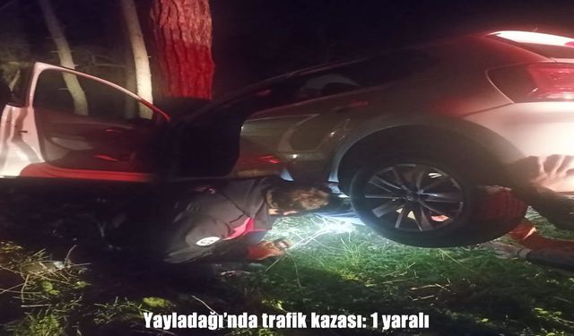 Hatay’da otomobil devrildi: 1 yaralı