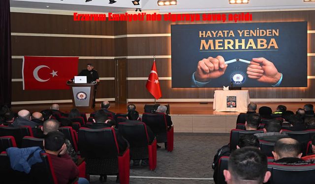 Erzurum Emniyeti’nden sigarayla mücadelede kararlı adım