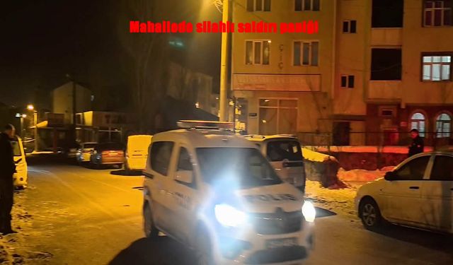 Mahallede Silah Sesleri Korku Yarattı