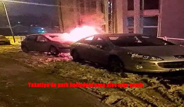 Yakutiye’de Park Halindeki Otomobil Kül Olmaktan Son Anda Kurtarıldı