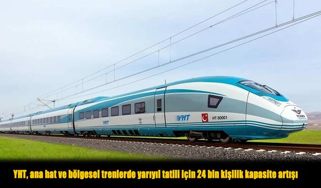 YHT,  Ana Hat ve Bölgesel  Trenlerde Tatil Sürprizi: 24 Bin Ek Koltuk Açılıyor!