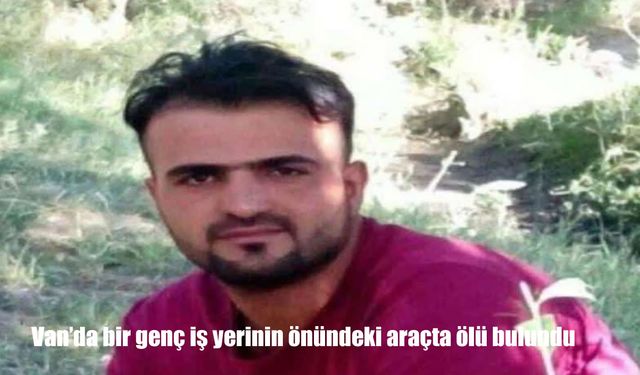 Van'da bir genç iş yerinin önündeki araçta ölü bulundu