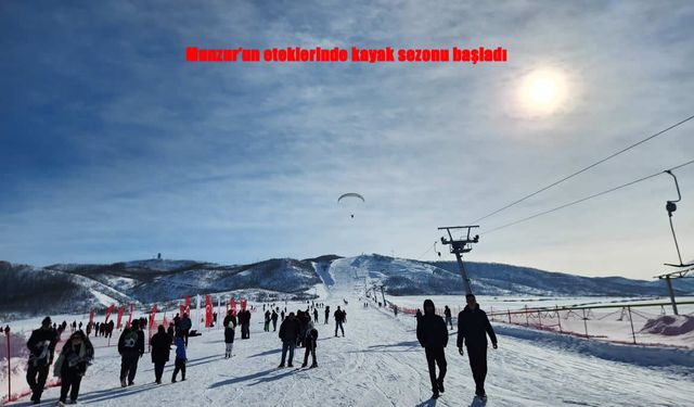 Munzur’un eteklerinde kış coşkusu: Ovacık’ta kayak sezonu açıldı