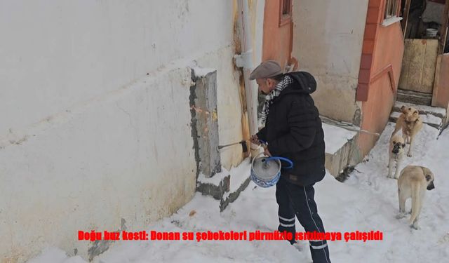 Erzincan’da Dondurucu Soğuklar Hayatı Felç Etti: Donan Borular Pürmüzle Açıldı